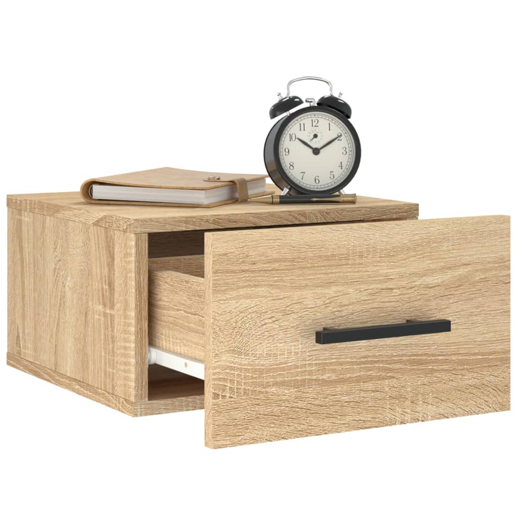 Wall-mounted Bedside Cabinet Sonoma Oak 35x35x20 cm